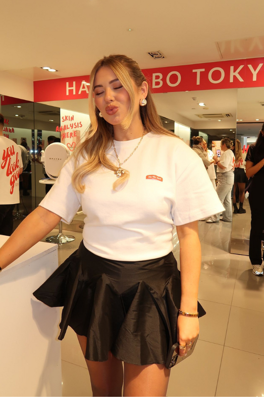 White + Red Hada Labo Exclusive T-Shirt