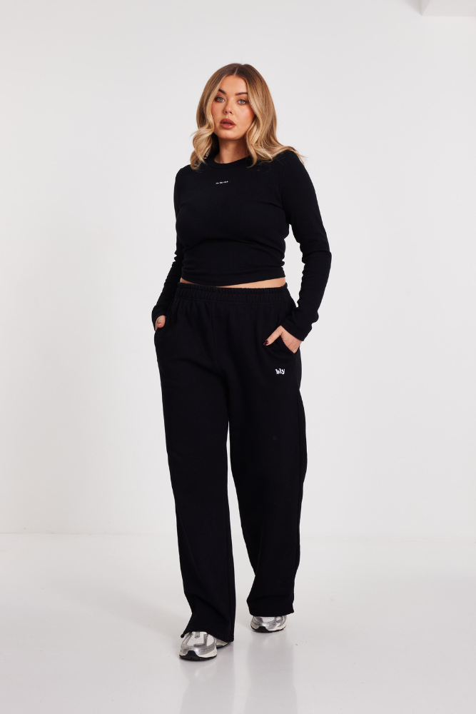 Black Bly Club Joggers