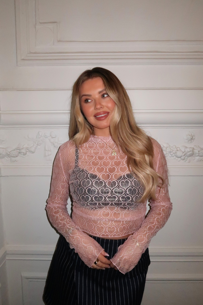 Pink Lace Top