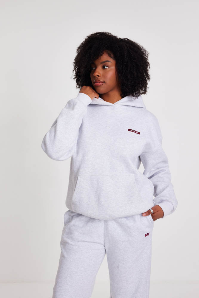 Grey + Berry Bly Club Hoodie