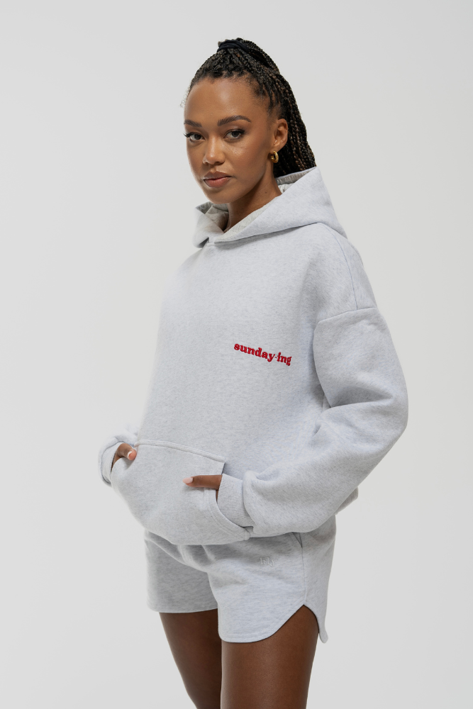 Grey Marl Hoodie