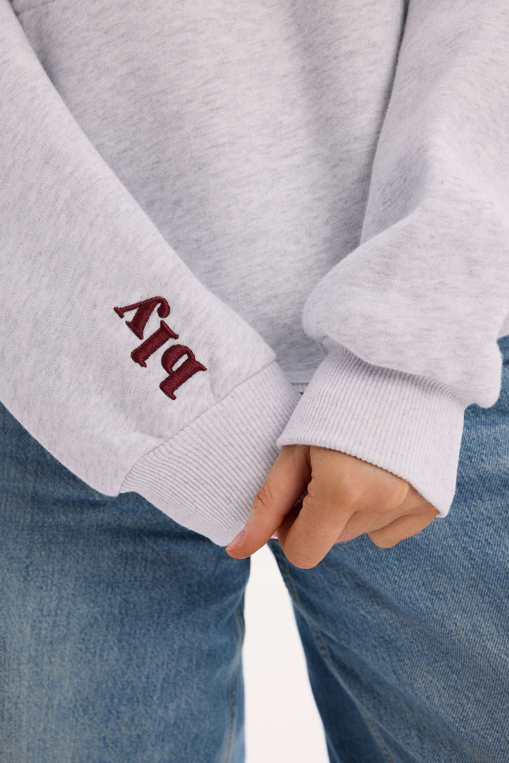 Grey + Berry Bly Club Hoodie