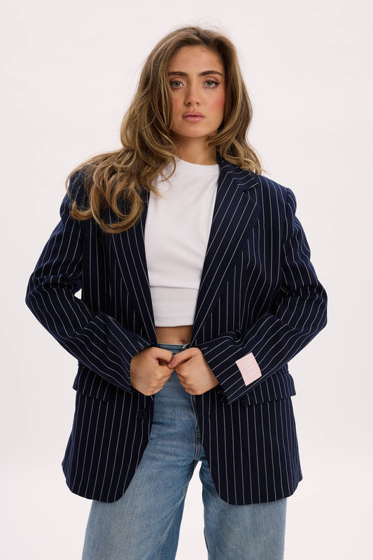 Navy Oversized Blazer